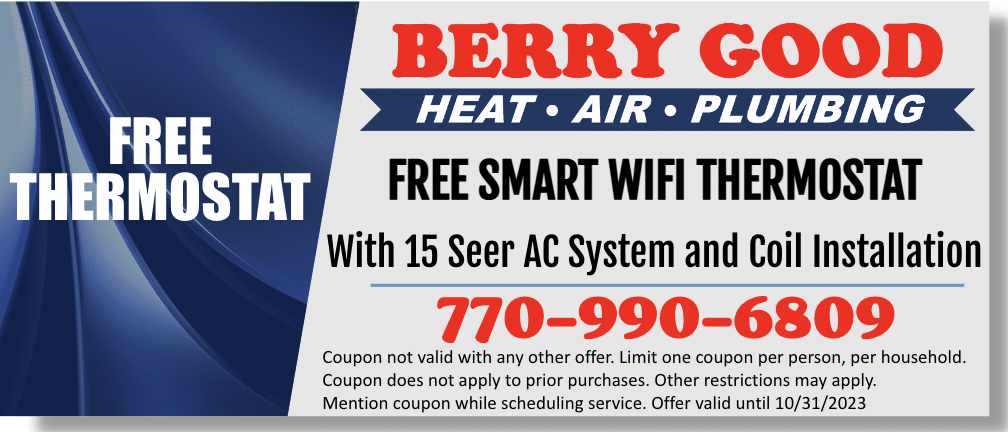 Free Thermostat Berry Good Heating and Air Offer